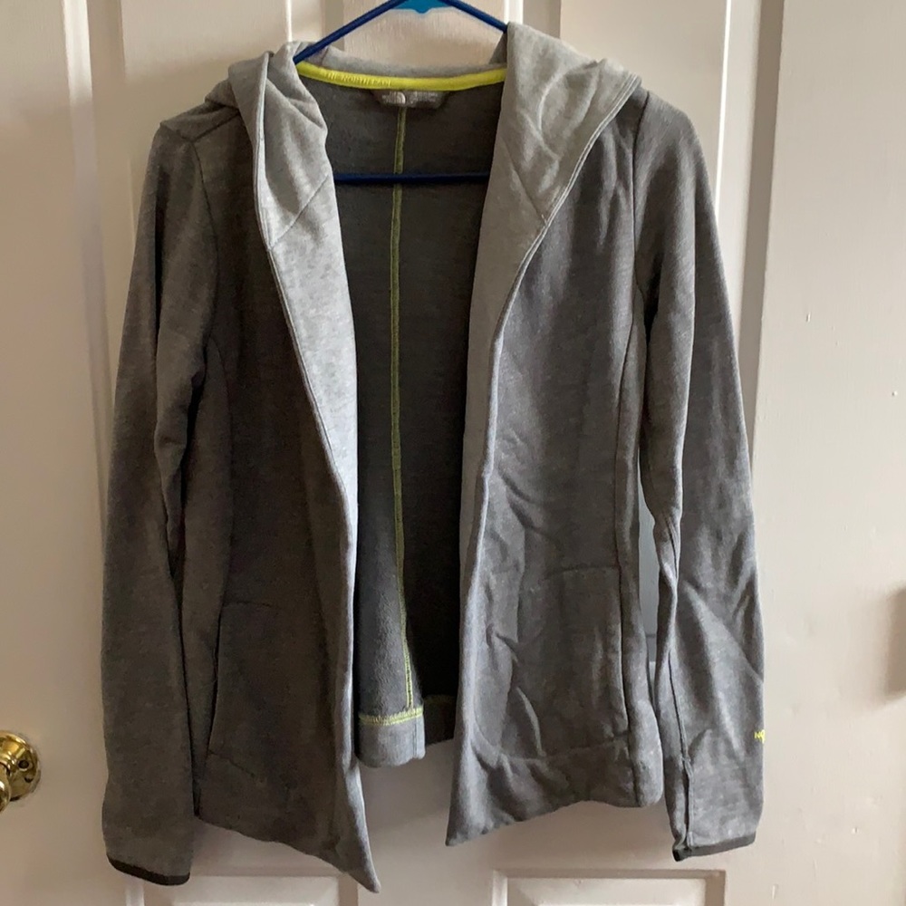 North face open sweatshirt